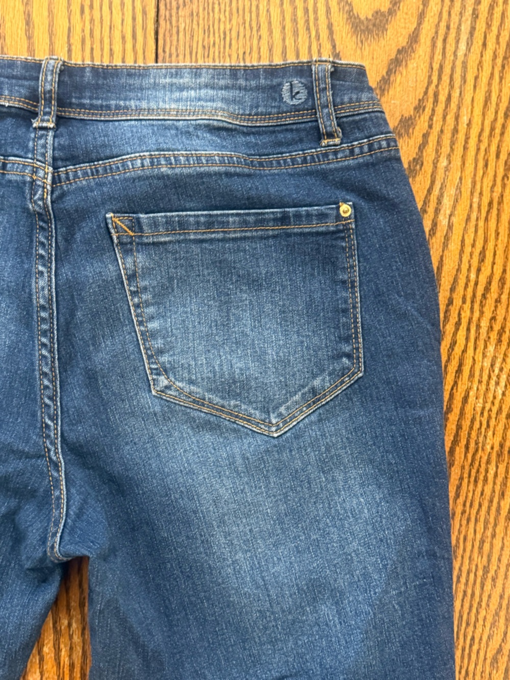 Kensie Skinny Ankle Jeans Embroidered Bird Denim Sz 8 / 29 Phoenix Japanese - Picture 11 of 16